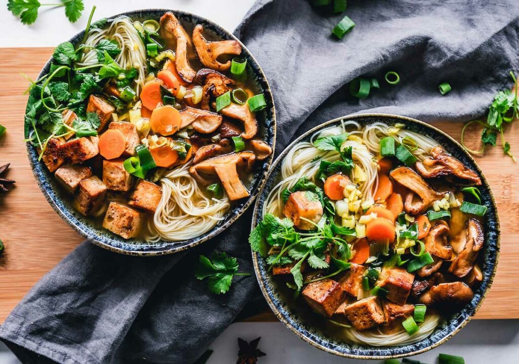 Pasta with veggies