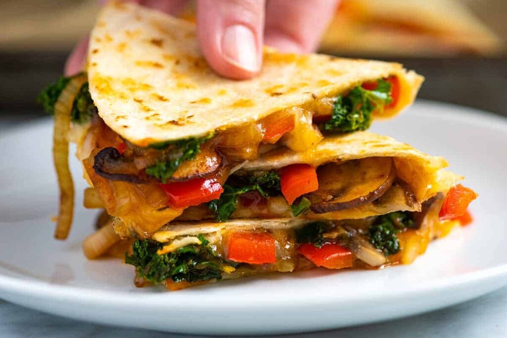 Quesadillas with veggies